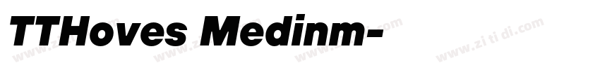 TTHoves Medinm字体转换